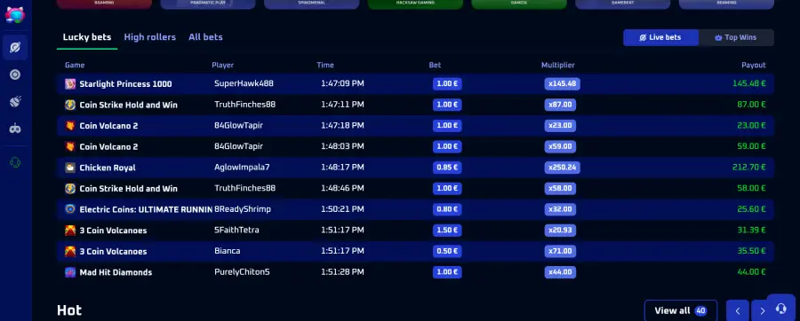 Spinwinera online